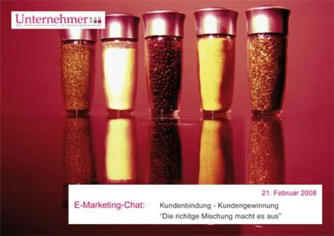 Bild: Experten-Chat für Unternehmer - E-Marketing