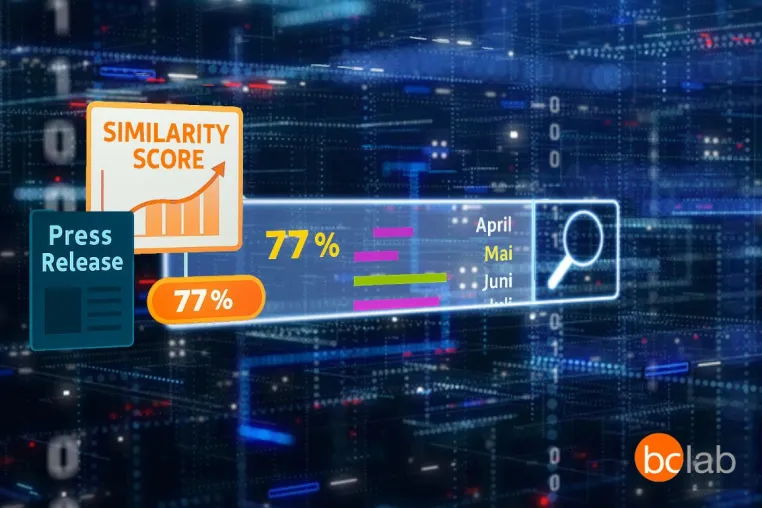 bc.lab macht Kommunikationswirkung messbar – Neuer KI-Similar Score analysiert Medienresonanz in Echtzeit Bild: bc.lab macht Kommunikationswirkung messbar – Neuer KI-Similar Score analysiert Medienresonanz in Echtzeit