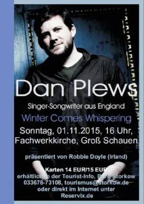 Englischer Singer-Songwriter gastiert am 1.11.2015 in Groß Schaue Bild: Englischer Singer-Songwriter gastiert am 1.11.2015 in Groß Schaue