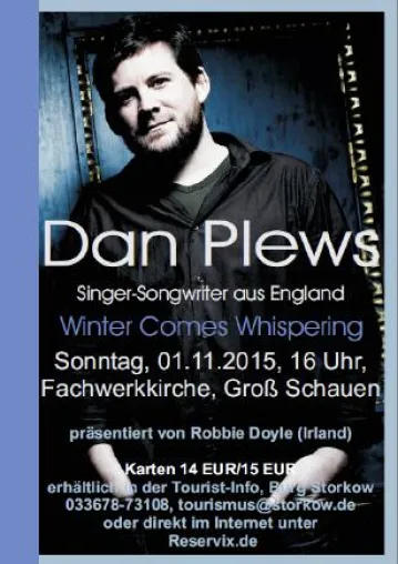 Bild: Englischer Singer-Songwriter gastiert am 1.11.2015 in Groß Schaue