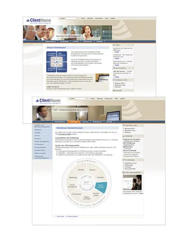 Bild: Relaunch von www.clienthouse.com