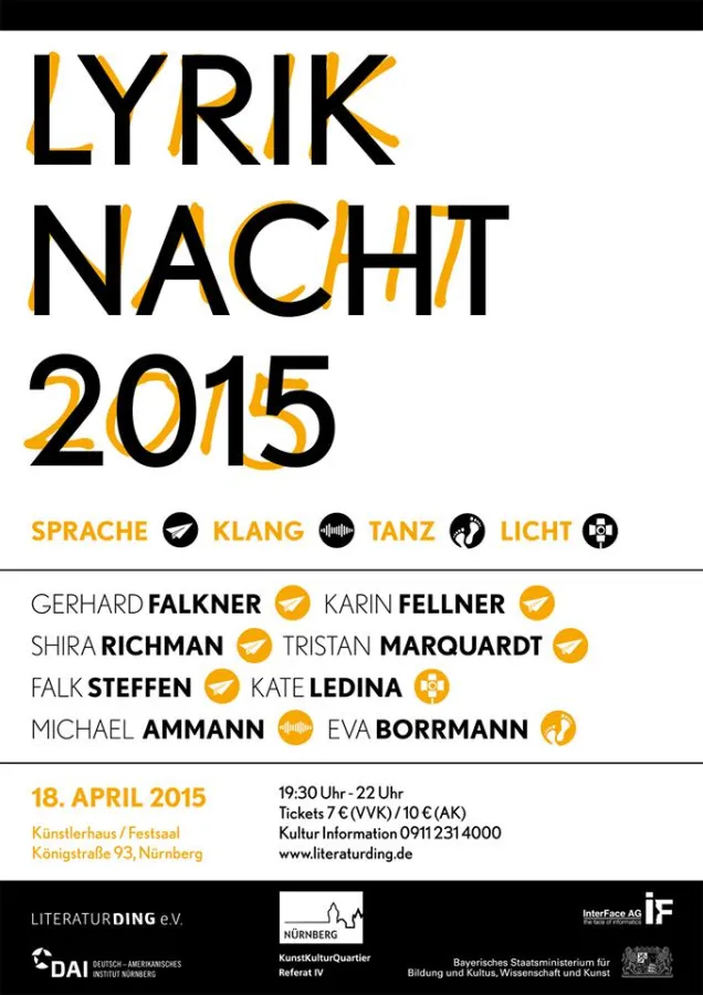 LYRIKNACHT 2015 in Nürnberg - Design: Maren Burghard