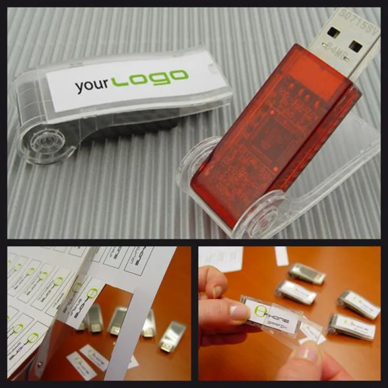 USB-Sticks selbst personalifizieren. Der Cocos-Inlay.