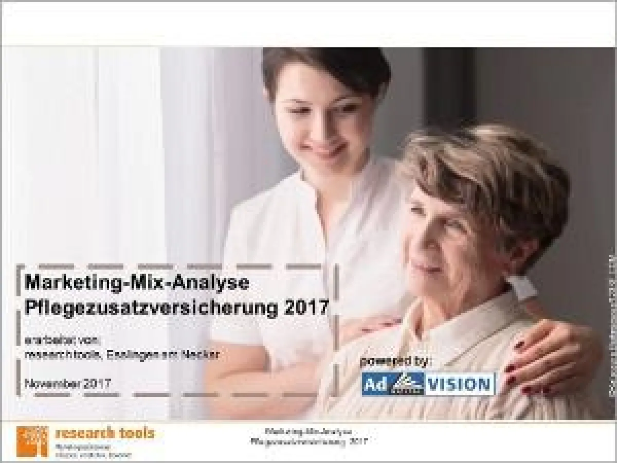 Marketing-Mix-Analyse Pflegezusatzversicherung 2017