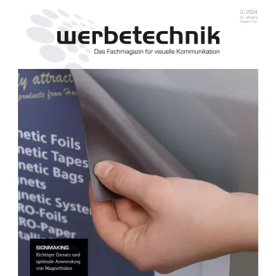 Neuigkeit beim WNP Verlag: dritte Ausgabe des Fachmagazins WERBETECHNIK ist erschienen Bild: Neuigkeit beim WNP Verlag: dritte Ausgabe des Fachmagazins WERBETECHNIK ist erschienen