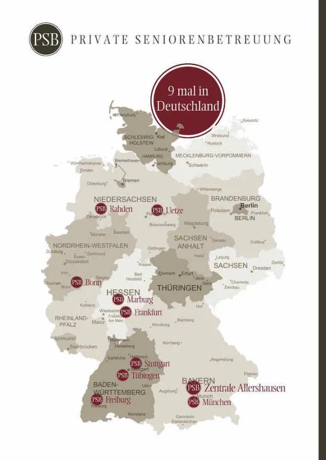 Die PSB Deutschland mit ihren bundesweit 9 PSB-Partnerbüros