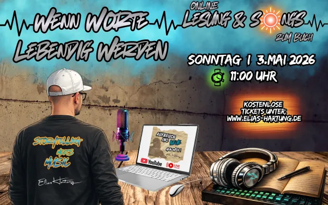 Bild: Online-Lesung „Wenn Worte lebendig werden“: Frankfurter Autor verbindet persönliche Geschichte mit Musik