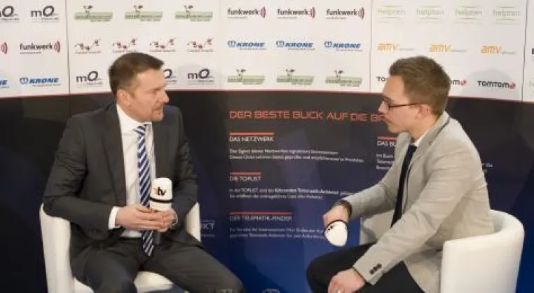 Die "TOPLIST der Telematik" trifft sich im T.TV-Studio auf der transport logistic Bild: Die "TOPLIST der Telematik" trifft sich im T.TV-Studio auf der transport logistic