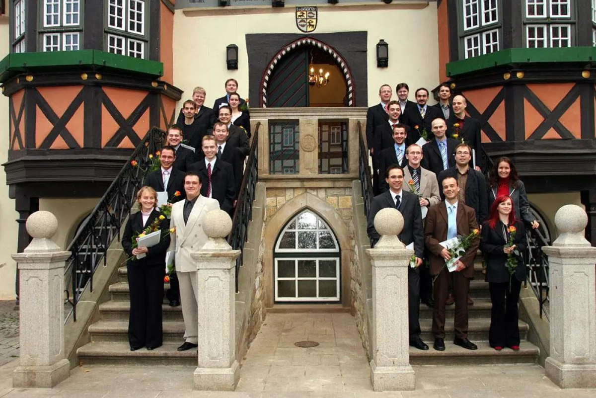 Feierliche Übergabe der Diplomurkunden an die Absolventinnen und Absolventen des Fachbereichs Automatisierung und Informatik am 17. November 2006 im Wernigeröder Rathaus