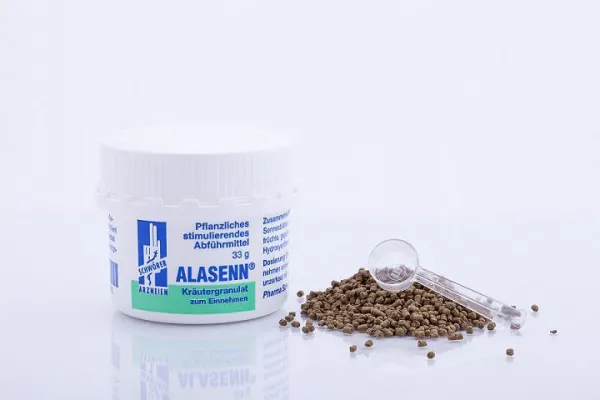Bild: 50 Jahre Alasenn Kräutergranulat - Pflanzliches Abführmittel von Pharma Schwörer mit rundem Jubiläum