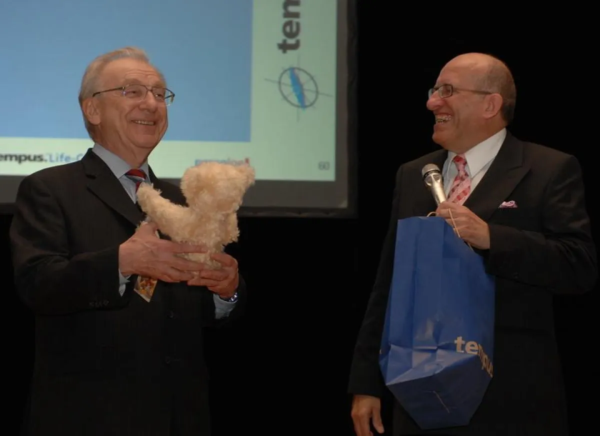 Lothar Späth und Jörg Knoblauch beim Unternehmertag