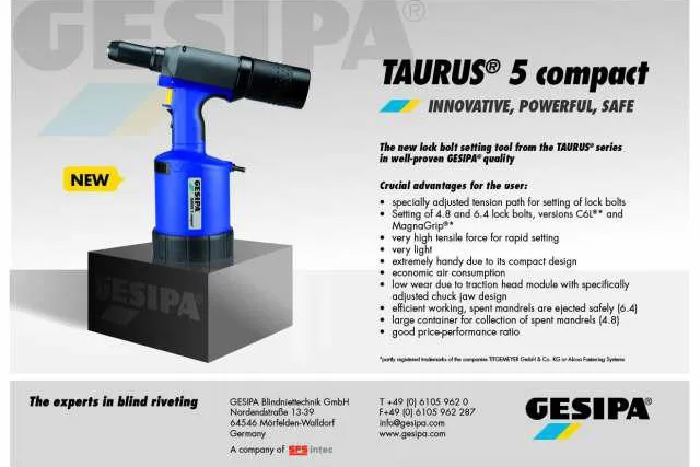 Bild: Der neue GESIPA TAURUS 5 compact