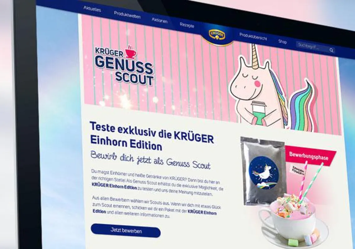 Genuss-Scout - Website der Marke KRÜGER