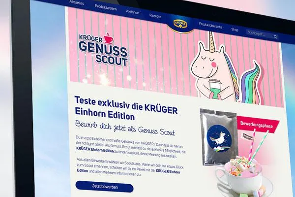 Bild: Webmatch gewinnt Digitaletat der Marke KRÜGER