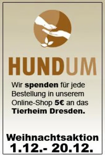 Onlineshop HUNDUM sammelt für Tierheim Dresden Bild: Onlineshop HUNDUM sammelt für Tierheim Dresden