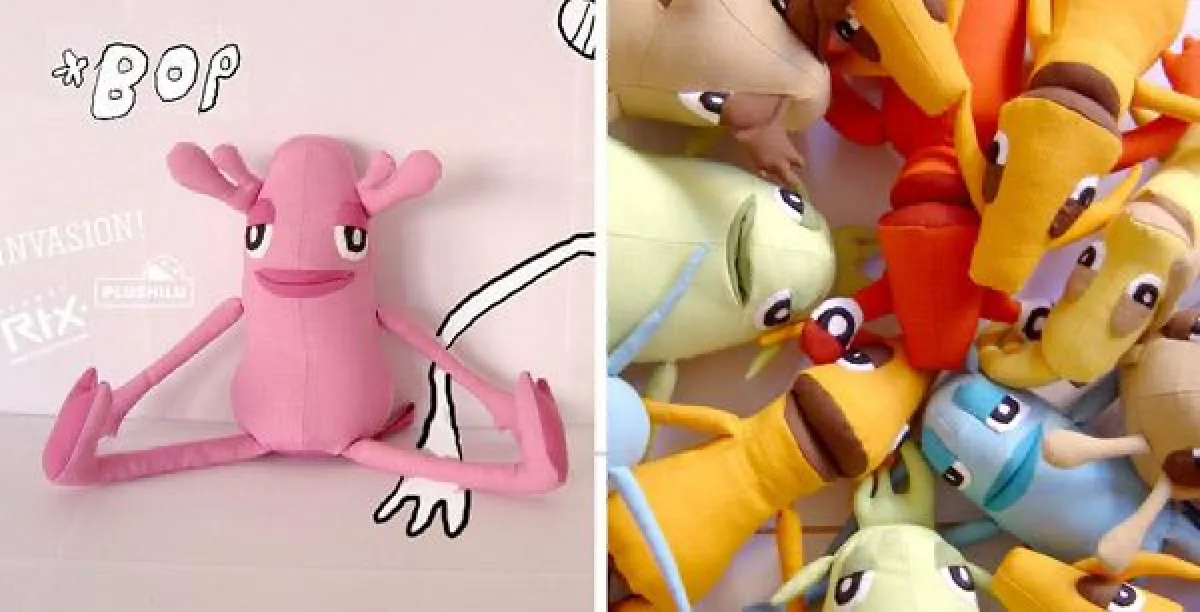 Das rote Paket präsentiert: Stoffaliens von plushilu