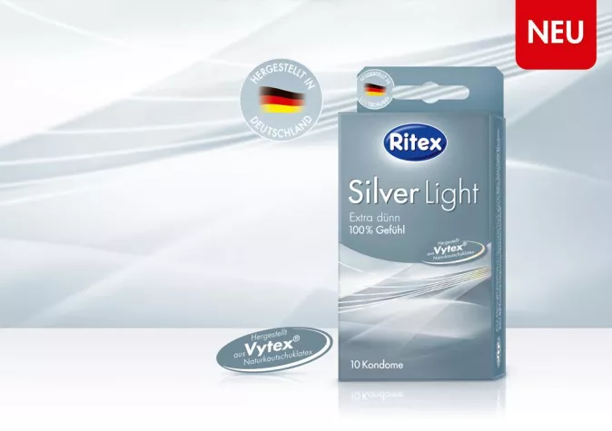 Ritex Silver Light Kondome – extra dünn und besonders verträglich Bild: Ritex Silver Light Kondome – extra dünn und besonders verträglich