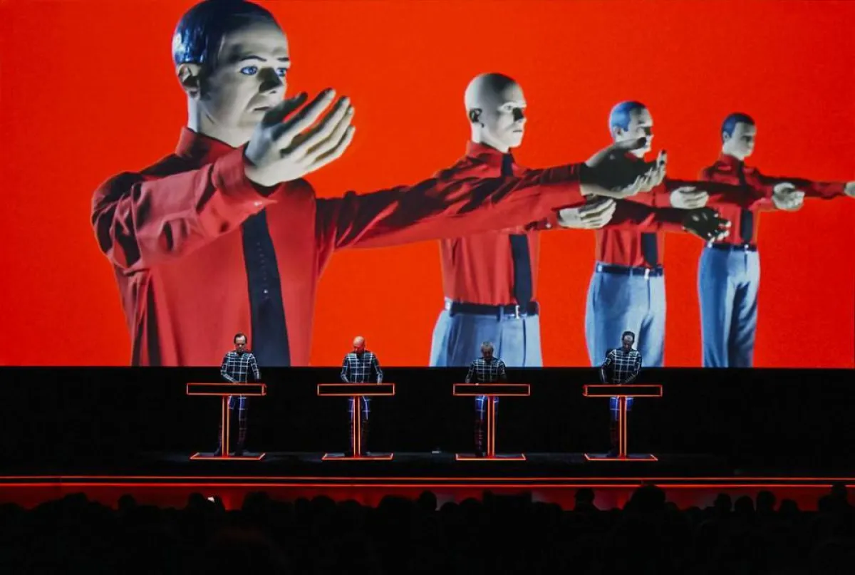 Kraftwerk: deutsche Legende der Elektro-Musik. Verwendung des Bildes nur in Bezug zu Vivid Sydney