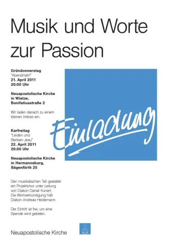 Bild: Musik und Worte zur Passion