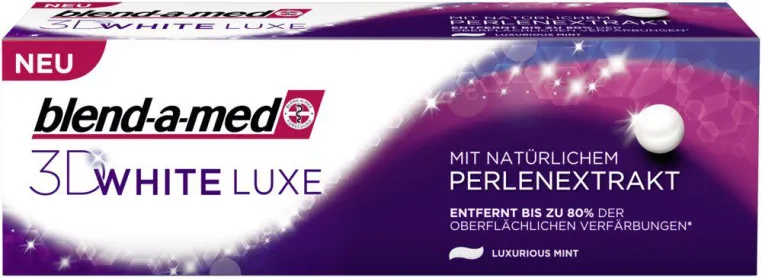 Strahlen wie Dominique – mit der neuen „3D White Luxe mit natürlichem Perlenextrakt“ von blend-a-med Bild: Strahlen wie Dominique – mit der neuen „3D White Luxe mit natürlichem Perlenextrakt“ von blend-a-med
