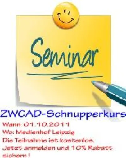 Neues ZWCAD Seminar in Leipzig Bild: Neues ZWCAD Seminar in Leipzig