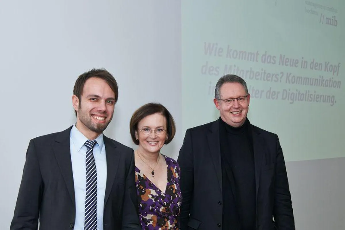 Dipl. Wirt. Ing. Matthias Bartels, mib Bochum, Dorothee Schenten, KCW, Prof. Dr. Joachim Zülch, mib