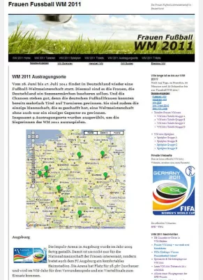 Bild: Austragungsorte der Frauen-Fußball-WM 2011