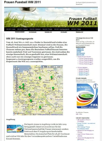 Austragungsorte der Frauen-Fußball-WM 2011 Bild: Austragungsorte der Frauen-Fußball-WM 2011