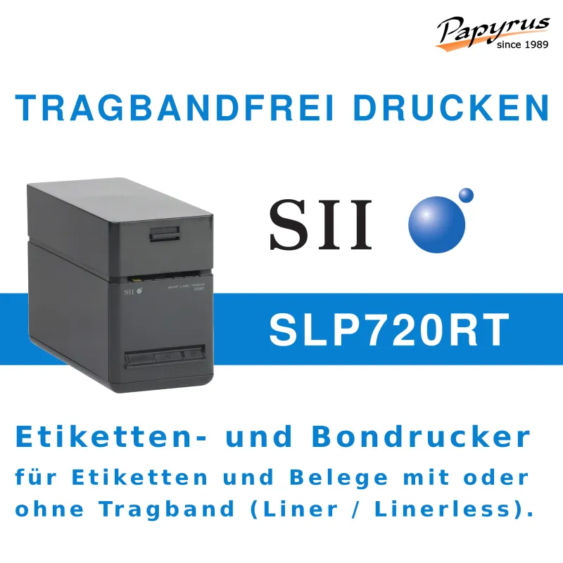 Tragbandloser Druck mit MaxStick und Seiko SLP720RT