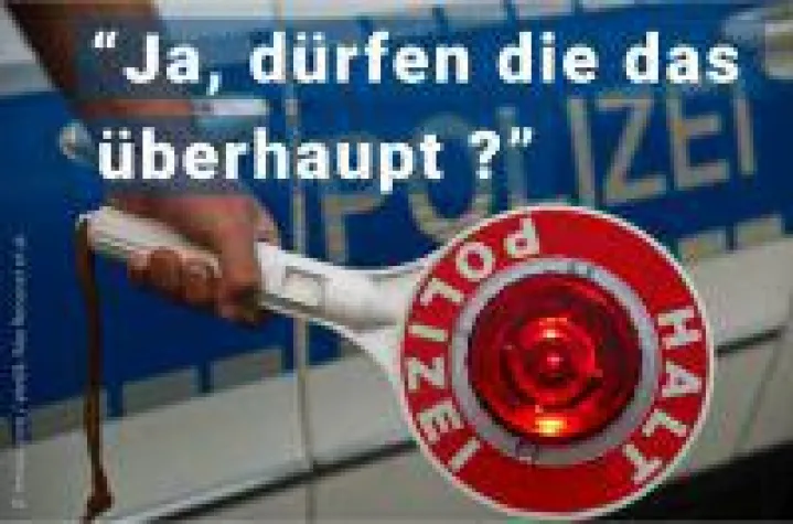 Bild: Verkehrsrecht / Strafrecht: Polizeibefugnis bei Verkehrskontrollen