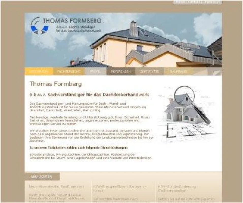 Neue TYPO3-Website www.dachexperten.com