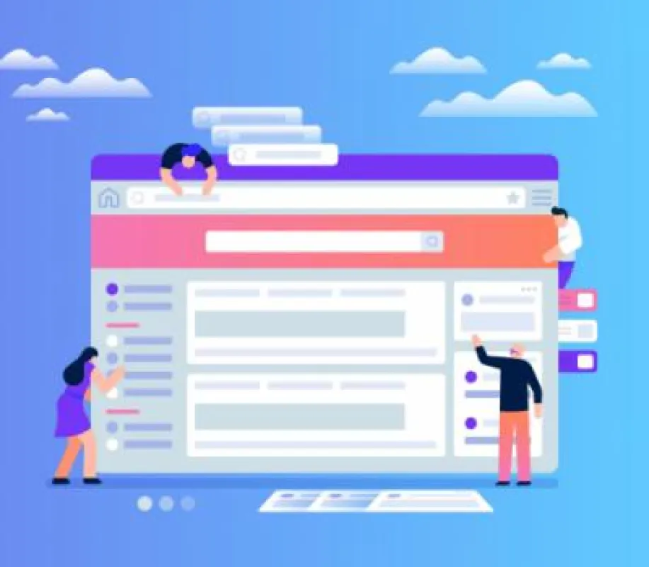 Hier sehen Sie ein Entwicklung Bild - Thema Webdesign, SEO, Usability