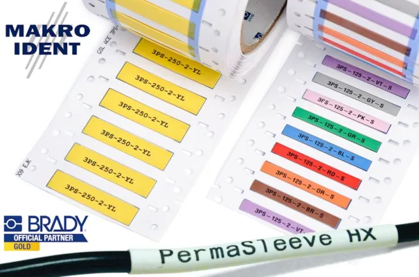 Bild: Bedruckbare Schrumpfschläuche für effiziente Kabelkennzeichnungen 