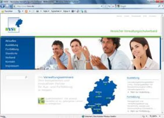 Bild: Website-Relaunch mit neuem Webdesign / SOLVA CMS für den hessischen Verwaltungsschulverband
