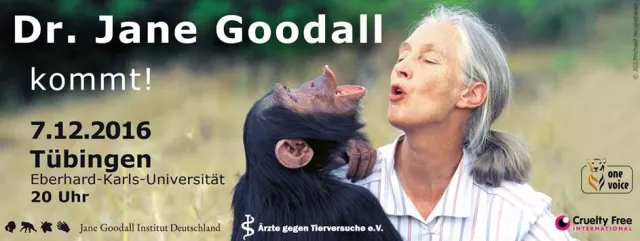 Bild: Vortrag von Dr. Jane Goodall in Tübingen