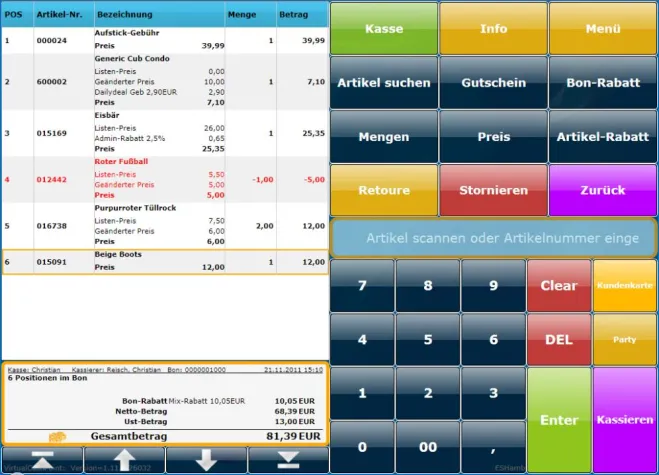Virtual-Cash-Point, die Online Kasse, die auch Offline funktioniert Bild: Virtual-Cash-Point, die Online Kasse, die auch Offline funktioniert