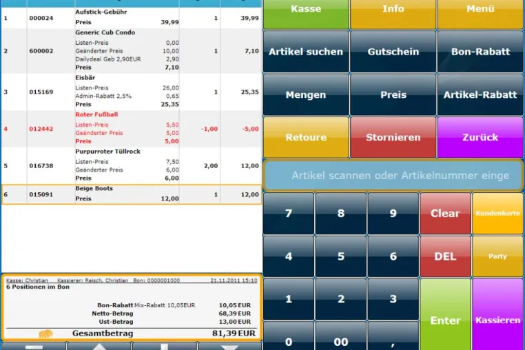 Virtual-Cash-Point, die Online Kasse, die auch Offline funktioniert Bild: Virtual-Cash-Point, die Online Kasse, die auch Offline funktioniert
