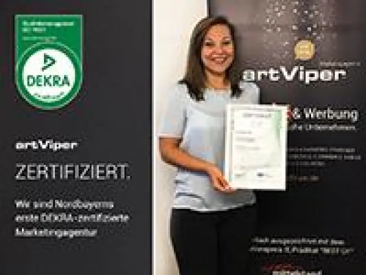 Bild: Nordbayerns erste DEKRA zertifizierte Marketingagentur