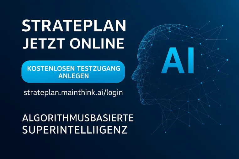 mAInthink GmbH startet Online-Plattform für Strategy-AI-Lösung „StratePlan“ – jetzt kostenlos testen Bild: mAInthink GmbH startet Online-Plattform für Strategy-AI-Lösung „StratePlan“ – jetzt kostenlos testen