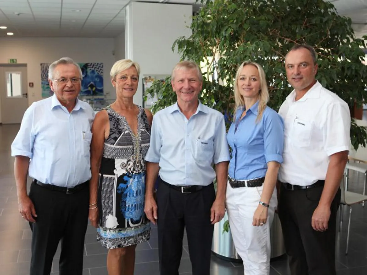 V.l.n.r.: Wiestaw Kramski, Renate Kramski, Walter Zibold, Sabine Torres-Kramski, Andreas Kramski