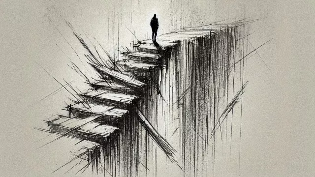 Bild: Pressevorlage zur Veröffentlichung von „Vom Stolz getragen, vom Fall gezeichnet“ (2025)