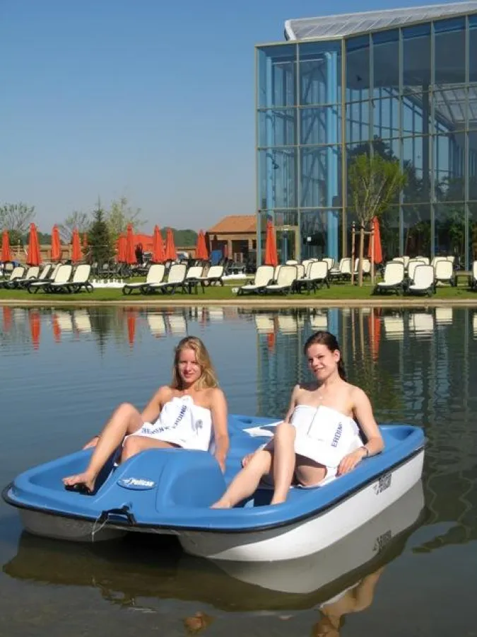 Tretboot auf dem Saunasee