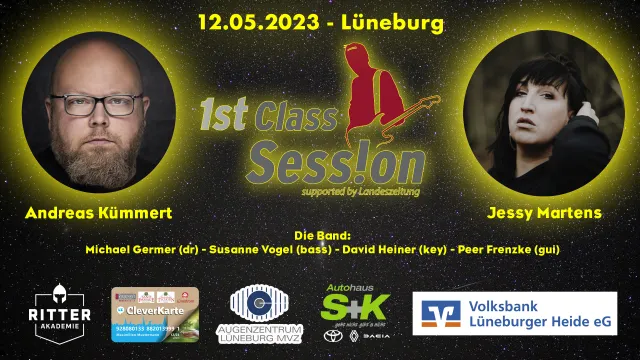 1st Class Session mit Andreas Kümmert & Jessy Martens Bild: 1st Class Session mit Andreas Kümmert & Jessy Martens