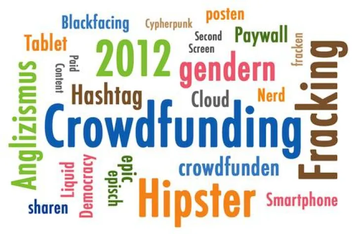 Der Anglizismus des Jahres 2012: Crowdfunding Bild: Der Anglizismus des Jahres 2012: Crowdfunding