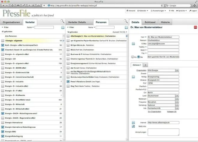 PressFile Version 8: PR-Software jetzt “Made in Germany” Bild: PressFile Version 8: PR-Software jetzt “Made in Germany”