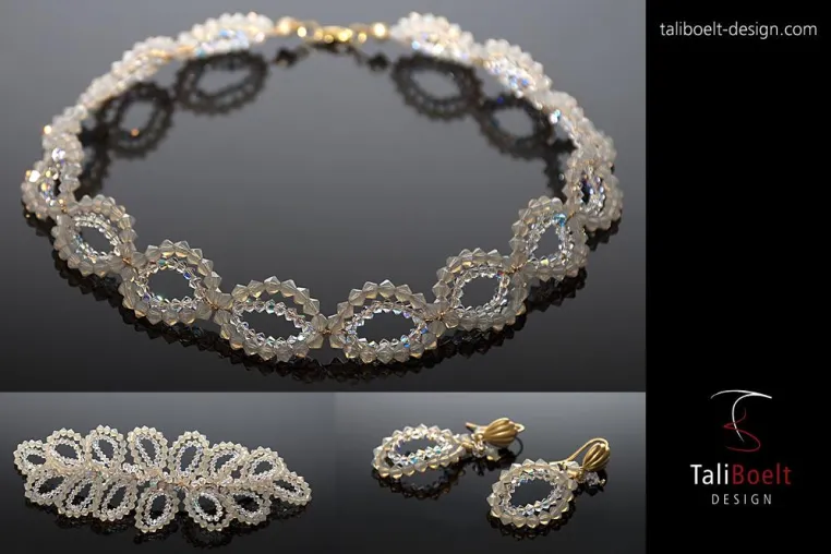 Bild: Edle Schmuckserie Cleopatra aus Kristallen von TaliBoelt Design. Schmuck und Mode für München und Umgebung