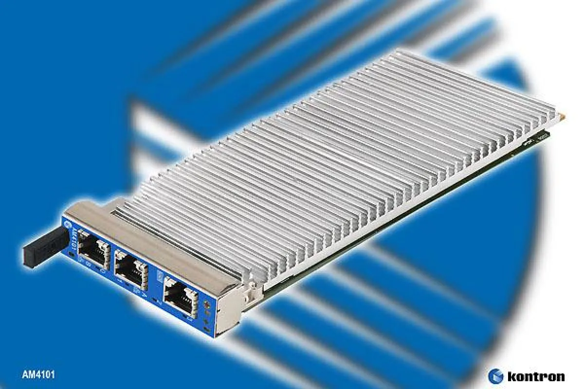Kontron AM4101: AdvancedMC Prozessormodul mit 1.5 GHz Dual Core PowerPC Performance und unübertroffenener Datenkommunikation