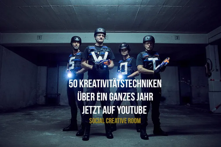 Bewegte Kreativitätstechniken - 50 Techniken in einem YouTube Kanal über ein Jahr Bild: Bewegte Kreativitätstechniken - 50 Techniken in einem YouTube Kanal über ein Jahr