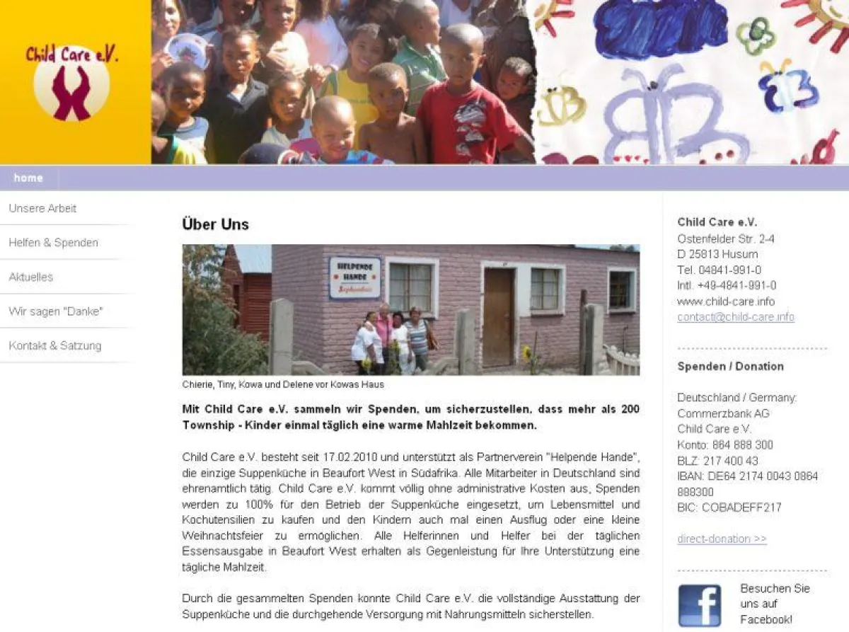 Das Design von www.child-care.info