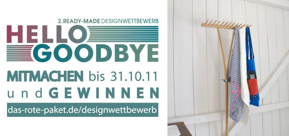 HELLOGOODBYE - Gesucht werden Ready-Made-Designs für den Eingangsbereich (Foto: Das rote Paket)